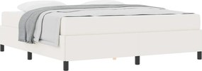 vidaXL Σκελετός Κρεβατιού με στρώμα Κρεμ 180 x 200 cm ύφασμα