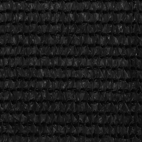 Διαχωριστικό Βεράντας Μαύρο 120 x 400 εκ. από HDPE - Μαύρο
