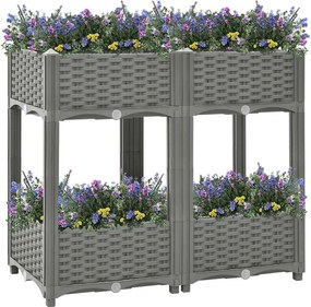 vidaXL Ζαρντινιέρα 80 x 40 x 71 εκ. από Πολυπροπυλένιο