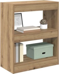 vidaXL Βιβλιοθήκη Artisan Oak 60 x 30 x 72 εκ. Επεξεργασμένο ξύλο