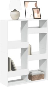 vidaXL Βιβλιοθήκη Λευκή 100x33x135 εκ. από Επεξεργασμένο Ξύλο