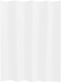 vidaXL Κουρτίνες με κουρτίνες 2 pcs Λευκό 140 x 140 εκ. Πολυεστέρας