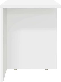 vidaXL End Table Λευκό 37 x 32 x 40 εκ Επεξεργασμένο ξύλο