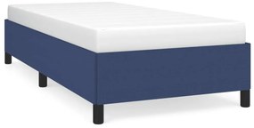 vidaXL Σκελετός Κρεβατιού Χωρίς Στρώμα Μπλε 80x200 εκ. Υφασμάτινο