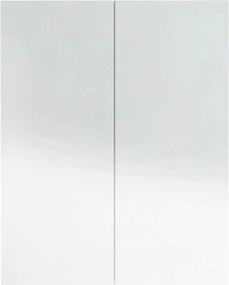 vidaXL Ντουλάπι Μπάνιου με Καθρέφτη 60x15x75 εκ. Λαμπερό Λευκό από MDF