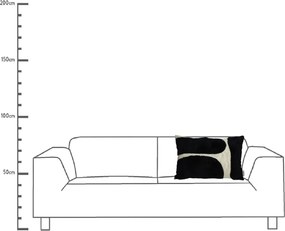Μαξιλάρι ArteLibre Μαύρο Βαμβακερό 40x60cm