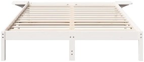 vidaXL Πλαίσιο κρεβατιού με κομοδίνα Λευκό 150 x 200 cm Λευκό