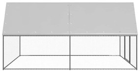 vidaXL Κοτέτσι - Κλουβί Εξωτ. Χώρου 3x4x2 μ. από Γαλβανισμένο Χάλυβα