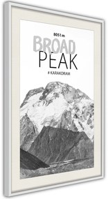 Αφίσα - Peaks of the World: Broad Peak - 20x30 - Χρυσό - Χωρίς πασπαρτού