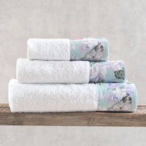 Πετσέτες Μπάνιου (Σετ 3τμχ) Rythmos Margo 500gsm Λευκό ΣΥΣΚΕΥΑΣΙΑ ΚΟΥΤΙ