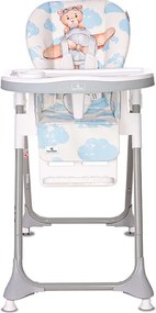 HIGH CHAIR FELICITA BABY BLUE PILOT PU LEATHER