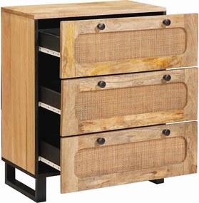 vidaXL Πλαϊνό γραφείο Καφέ 60 x 33 x 75 cm Στερεό ξύλο μάνγκο