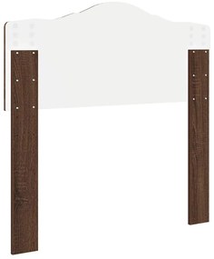 vidaXL Κεφαλάρι με κεφαλάρι Καφέ δρυς 75 cm Επεξεργασμένο ξύλο