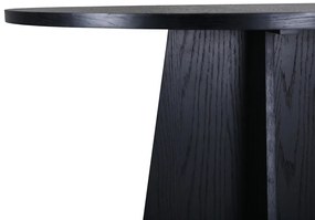 Τραπέζι Dallas 3209, Μαύρο, 75cm, 30 kg, Ινοσανίδες μέσης πυκνότητας, Φυσικό ξύλο καπλαμά, Φυσικό ξύλο καπλαμά, Ινοσανίδες μέσης πυκνότητας