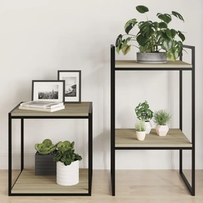 vidaXL Ράφια Βιβλιοθήκης 4 τεμ. Sonoma Δρυς 40x40x1,5 εκ. Μοριοσανίδα