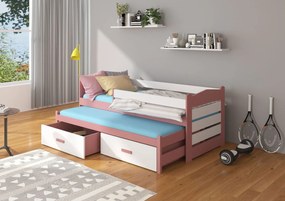 Κρεβάτι παιδικό Camaro-200 x 90-Με προστατευτικό-Roz-Leuko