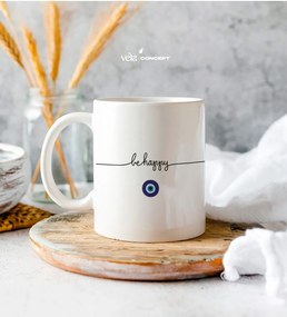 Stewehome Προσωποποιημένη κούπα με όνομα και ματάκι Be μίνιμαλ