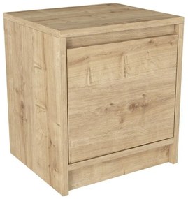 Κομοδίνο Conve Megapap χρώμα sapphire oak 40x35x45εκ. - 0256456