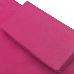 Ξαπλώστρα - Κρεβάτι Διπλή Εξωτερικού Χώρου Ροζ Υφασμάτινη - Ροζ