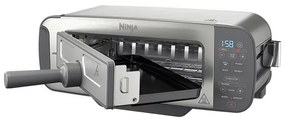 Τοστιέρα Ninja 3 σε 1 ST202EU, 2400W, 7 προγράμματα, έλεγχος θερμοκρασίας, ψησταριά, απόψυξη, αναθέρμανση, οριζόντια λειτουργία, ασημί