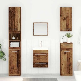 vidaXL Ντουλάπι νιπτήρα Παλιό Ξύλο 38,5 x 41 x 48 εκ