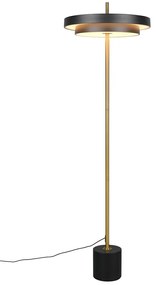 Φωτιστικό Επιδαπέδιο Trio Lighting KEATON 440210180 Μαύρο Ματ (Black Mat) και Χρυσό Χρώμα (Gold Coloured) 2300+3000+4000K