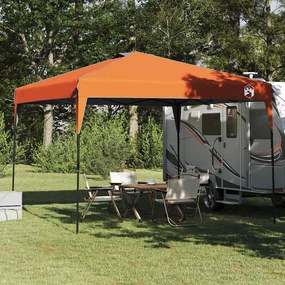 vidaXL Σκηνή Σκίασης Πορτοκαλί 300 x 300 x 227 / 236 / 245 εκ
