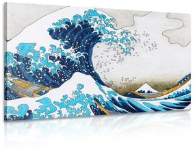 Αναπαραγωγή εικόνας The Great Wave of Kanagawa - Kacushika Hokusai - 120x80