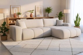 Γωνιακός καναπές Furyn L Maxi-Κρεμ