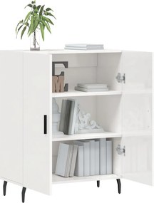 vidaXL Ντουλάπι Γυαλιστερό Λευκό 69,5x34x90 εκ. Επεξεργασμένο Ξύλο