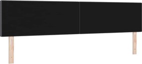 vidaXL LED κεφαλάρι Σκούρο Γκρι 200 cm Υφασμάτινο Κορντουρά