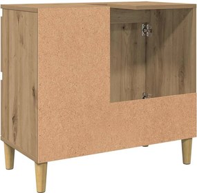 vidaXL Ντουλάπι Νιπτήρα Αρτισιανή Δρυς 65x33x60 εκ. Επεξ. Ξύλο