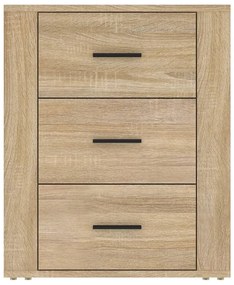 vidaXL Κομοδίνο Sonoma Δρυς 50x36x60 εκ. από Επεξεργασμένο Ξύλο