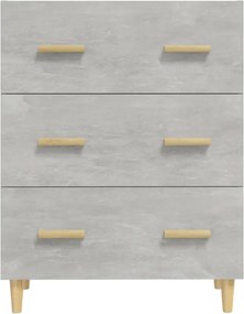 vidaXL Ντουλάπι Γκρι Σκυροδέματος 70 x 34 x 90εκ. Επεξεργασμένο Ξύλο