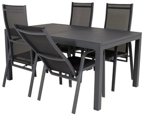 Σετ Τραπέζι και καρέκλες Dallas 3579, Μέταλλο, Ύφασμα, Μέταλλο | Epipla1.gr