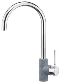 Sanitec Doppio Ψηλή Μπαταρία Κουζίνας Metallic Silver