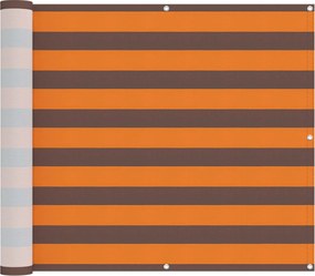 vidaXL Οθόνη Μπαλκονιού Πορτοκαλί και Καφέ 100 x 1000 cm