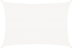 vidaXL Πανί Σκίασης Λευκό 3,5 x 4,5 μ. από HDPE 160 γρ./μ²