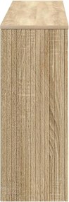 vidaXL Τραπέζι κονσόλας Ριγέ Δρύς Sonoma 155 x 29 x 74 εκ.
