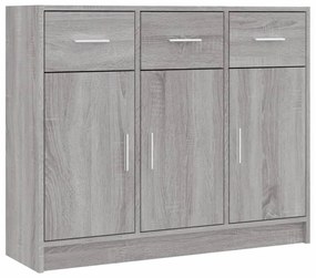 vidaXL Ντουλάπι Γκρι Sonoma 91 x 28 x 75 εκ. από Επεξεργασμένο Ξύλο