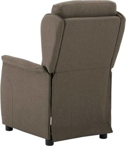 vidaXL Ανακλινόμενη πολυθρόνα Taupe 66.5 x 94 x 101.5 εκ Πολυεστέρας