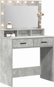 vidaXL Τραπέζι περιποίησης Σκυρόδεμα Γκρι 79 x 41 x 135 εκ.