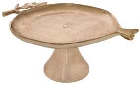 Δίσκος Ρόδι 86776 31x22cm Gold Αλουμίνιο