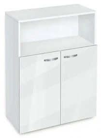 Βιβλιοθήκη Etazerka Ava 3 Λευκή, 78x33x112.3, Genomax Genom1210000343
