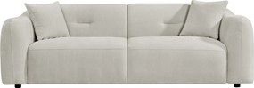 ΚΑΝΑΠΕΣ 3-ΘΕΣΙΟΣ JUNOA HM3333.02 ΕΚΡΟΥ ΥΦΑΣΜΑ 228x89x74Υεκ