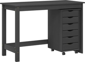vidaXL Σετ Γραφείου και Κινητού Ντουλαπιού MOSS 2 pcs Γκρι