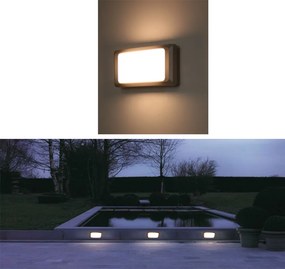 LED Απλίκα Εξωτερικού Χώρου Arc 12W 3000K/4000K/6000K/CCT IP65 Ασημί