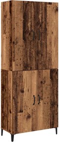 vidaXL Highboard 2 pcs Παλαιό ξύλο Επεξεργασμένο ξύλο