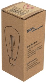 ΛΑΜΠΤΗΡΑΣ  LED FILAMENT 8W E27 DIMMABLE 3000K GOLD