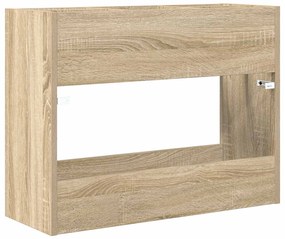vidaXL Σχέδιο &amp; βάση αποθήκευσης Δρύς Sonoma 65 x 24 x 50 εκ
